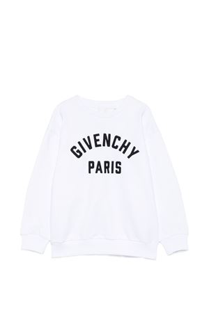 white cotton sweatshirt GIVENCHY KIDS | H3121410P